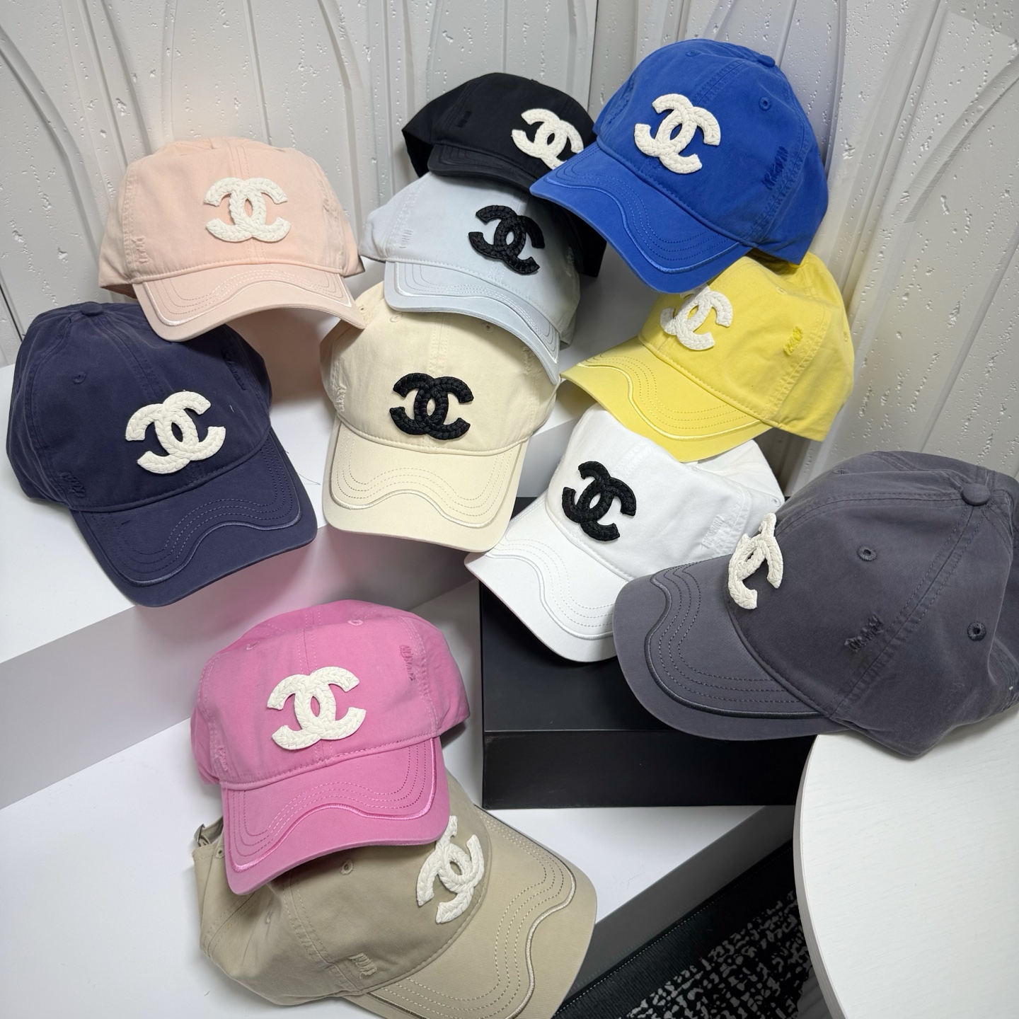 Chanel高仿棒球帽男女款多色刺繡雙C設計小香風百搭款
