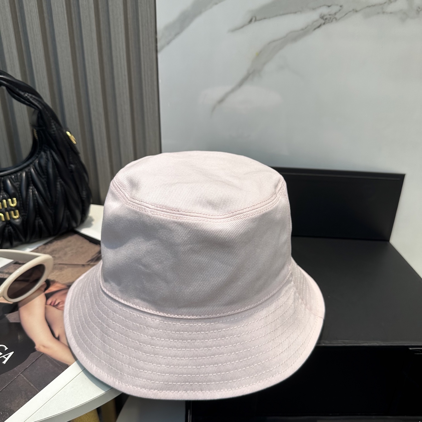 ChanelA貨漁夫帽男女款米白經典刺繡Logo簡約百搭款| 13 ChanelA貨漁夫帽男女款米白經典刺繡Logo簡約百搭款