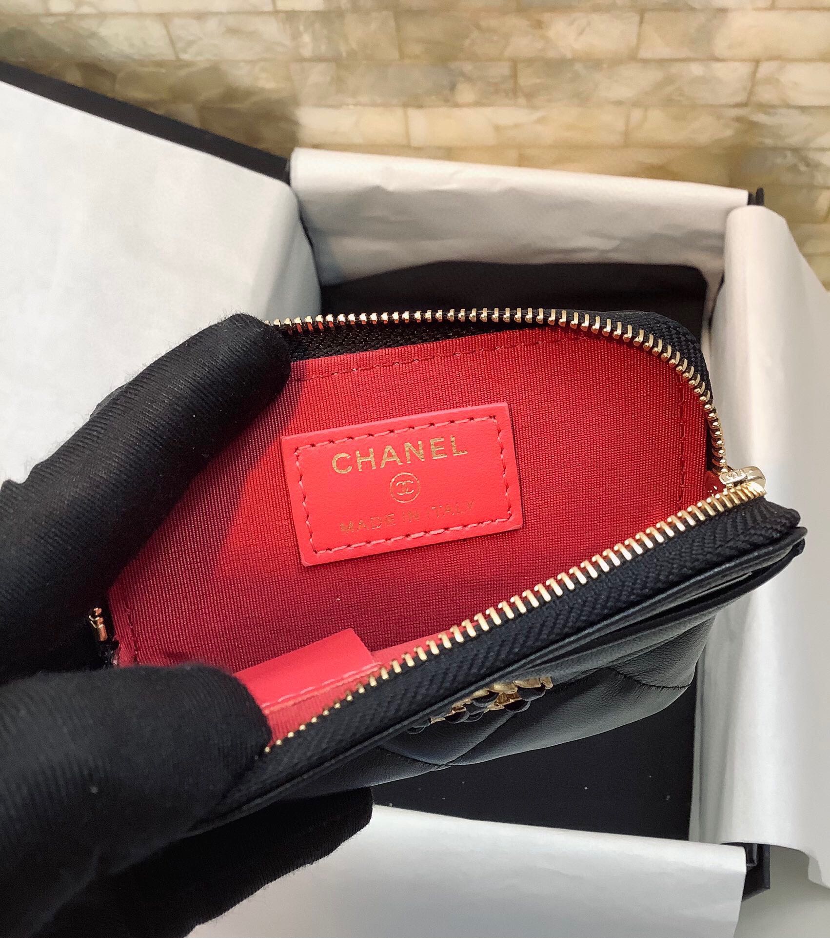 ChanelA貨菱格翻蓋零錢包女士款黑色復古鏈條迷你精品卡包| 8 ChanelA貨菱格翻蓋零錢包女士款黑色復古鏈條迷你精品卡包