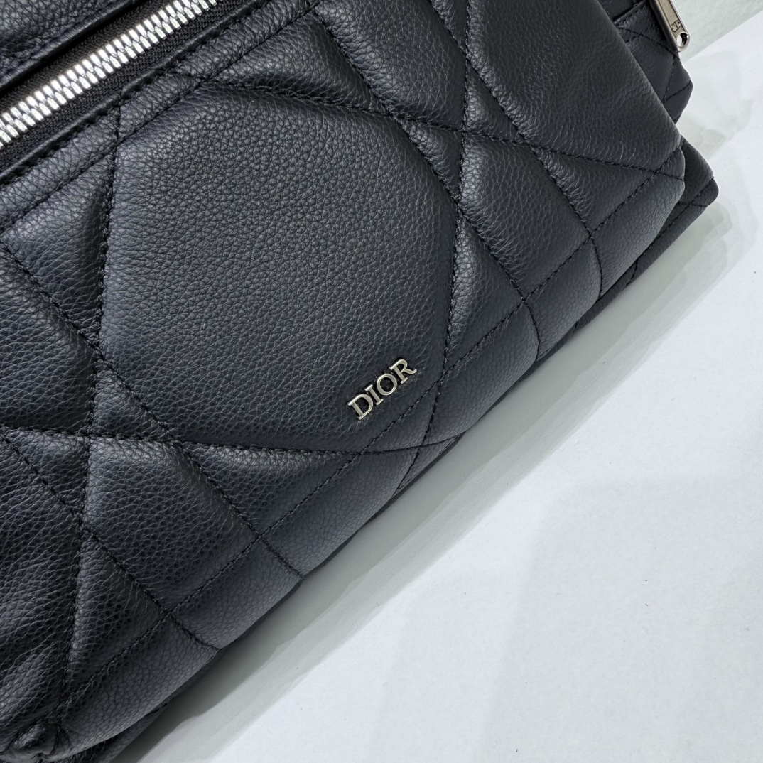 Dior一比一菱格皮革後背包女士款灰色大容量時尚雙肩包| 9 Dior一比一菱格皮革後背包女士款灰色大容量時尚雙肩包