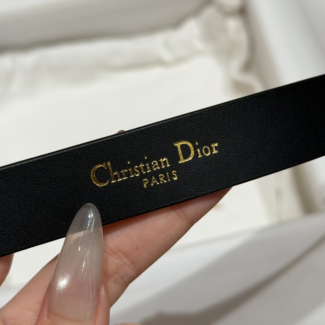 Dior原單女士CD珍珠鑲嵌皮帶黑色優雅氣質百搭輕奢設計款| 8 Dior原單女士CD珍珠鑲嵌皮帶黑色優雅氣質百搭輕奢設計款