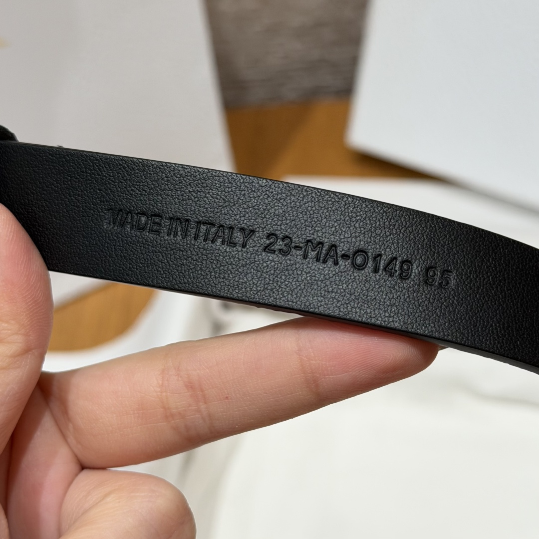 DiorA貨女士CD珍珠細腰帶黑色麂皮設計優雅氣質百搭款