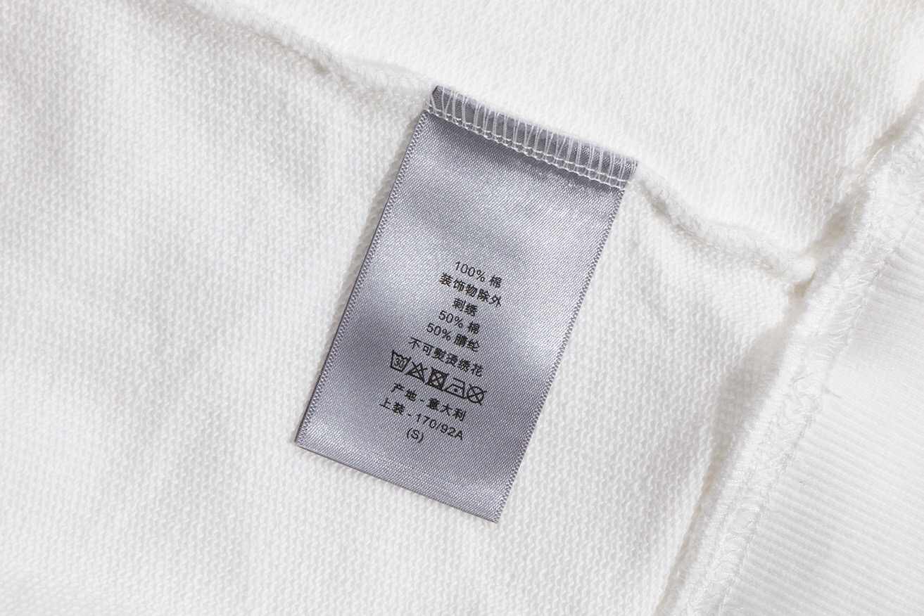 Dior 高仿刺繡字母連帽衛衣 白色寬鬆休閒款| 6 Dior 高仿刺繡字母連帽衛衣 白色寬鬆休閒款