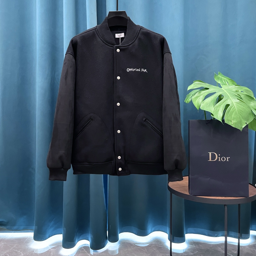 Dior 原單棒球外套 黑色簡約設計百搭款