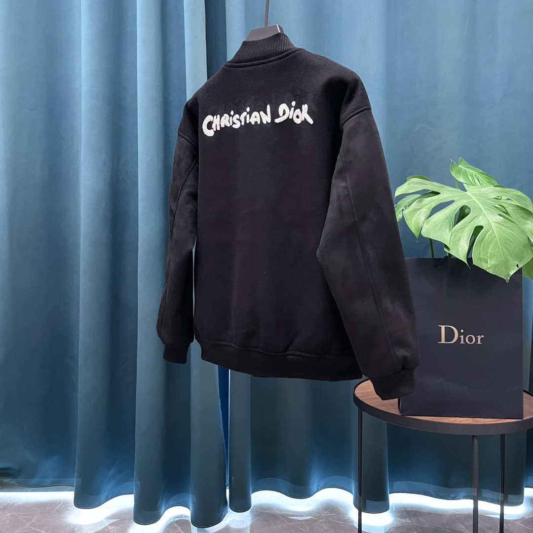 Dior 原單棒球外套 黑色簡約設計百搭款| 13 Dior 原單棒球外套 黑色簡約設計百搭款