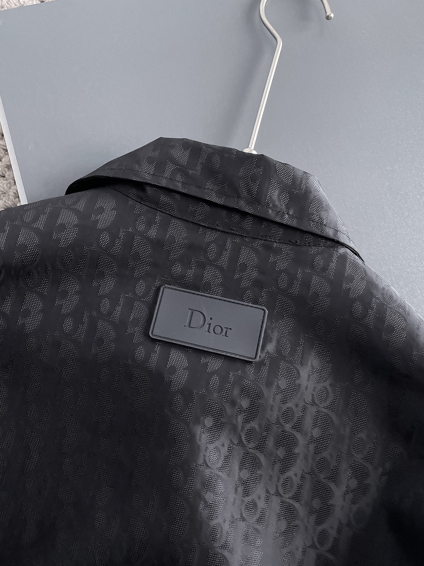 Dior 一比一滿版LOGO襯衫外套 黑色經典款| 16 Dior 一比一滿版LOGO襯衫外套 黑色經典款