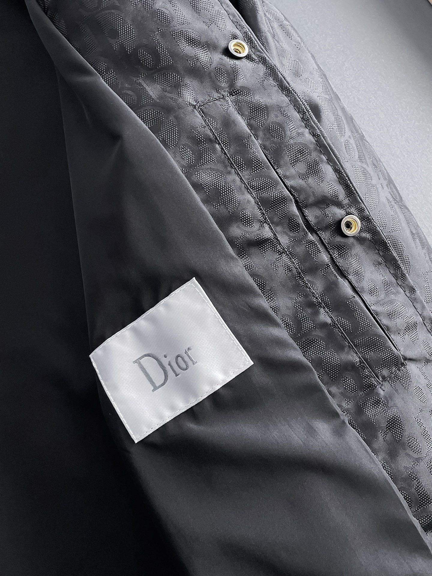 Dior 一比一滿版LOGO襯衫外套 黑色經典款| 8 Dior 一比一滿版LOGO襯衫外套 黑色經典款