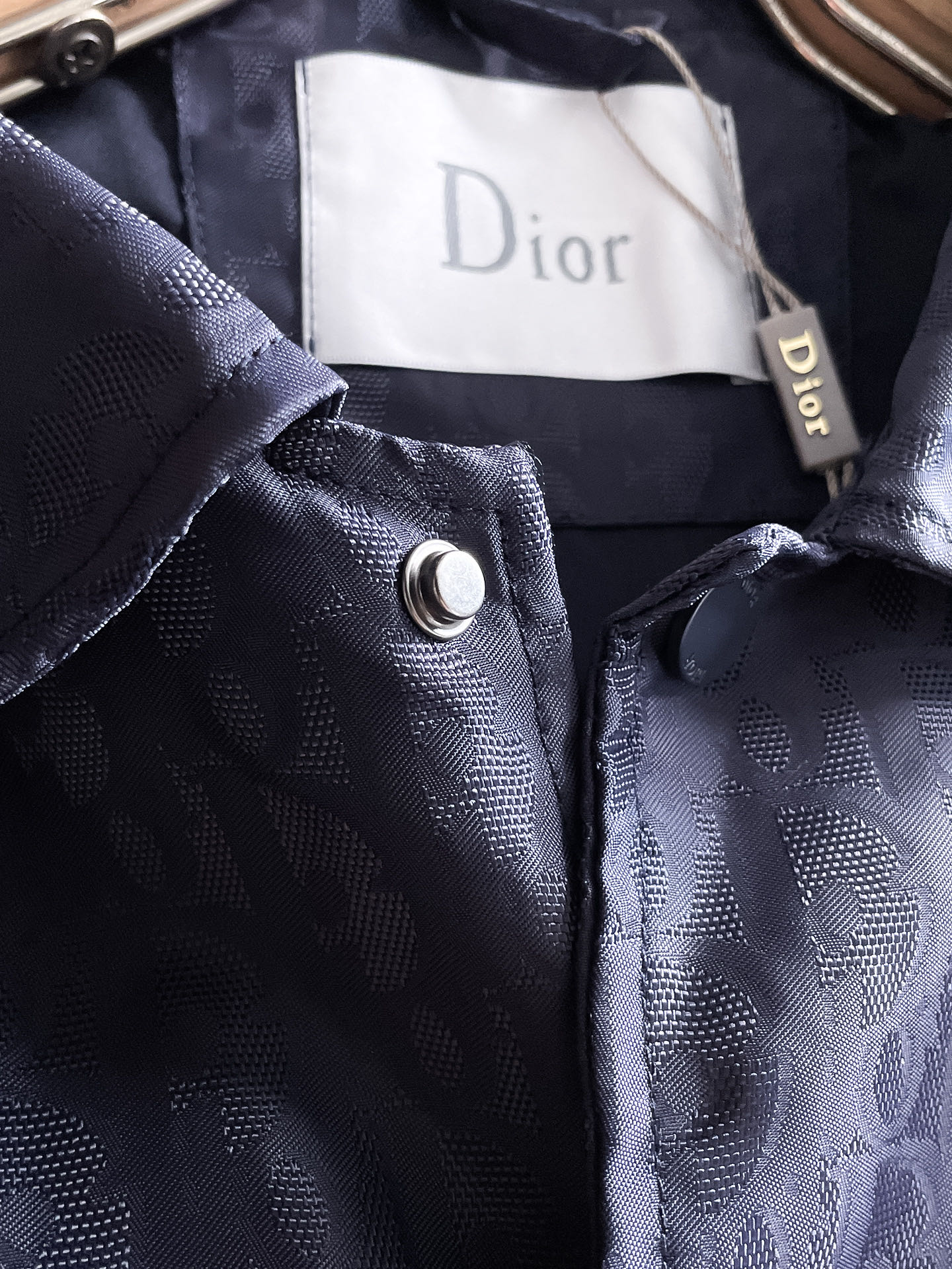 Dior A貨滿版LOGO防風外套 深藍色翻領款| 10 Dior A貨滿版LOGO防風外套 深藍色翻領款