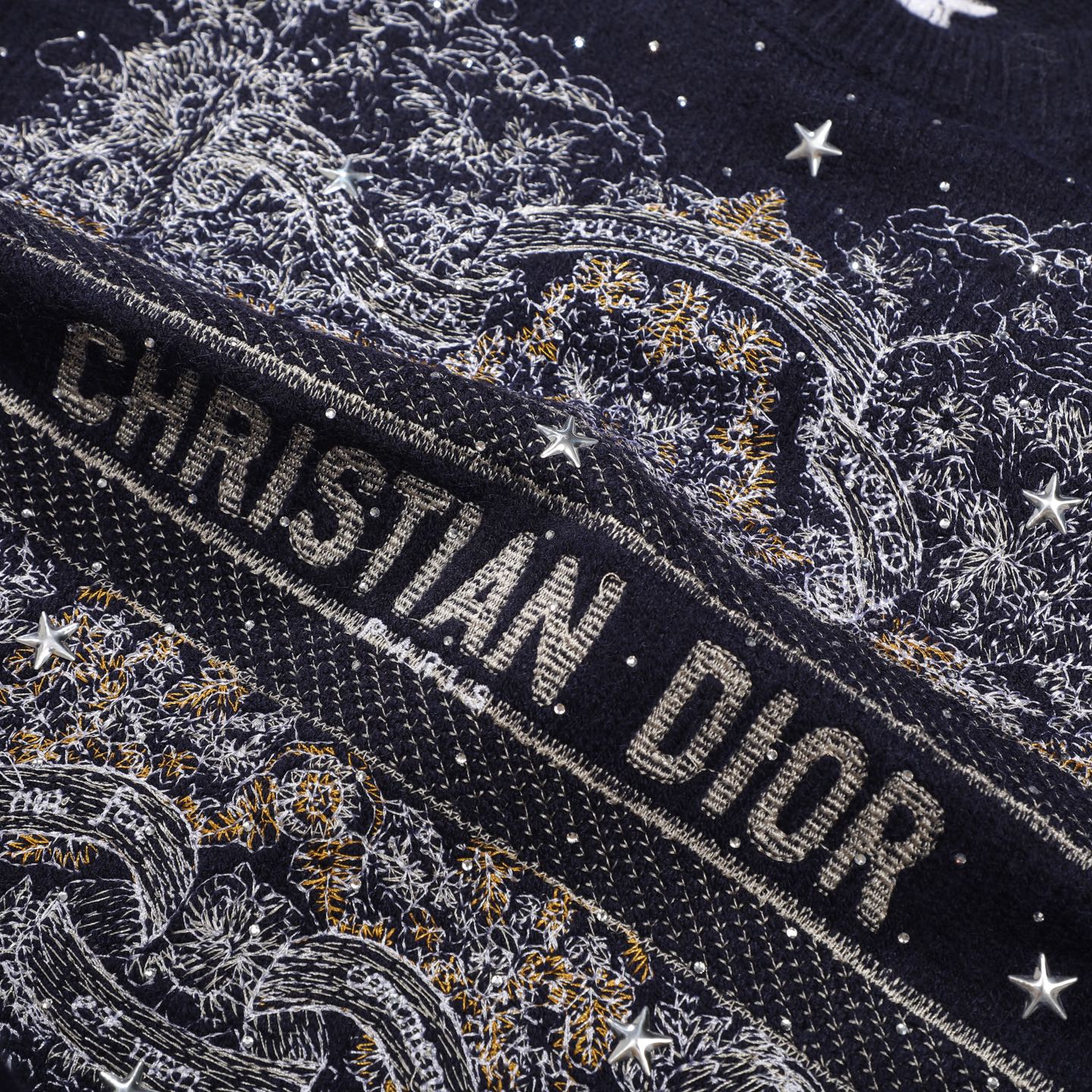 Dior高仿針織毛衣 星空刺繡字母設計高級秋冬款