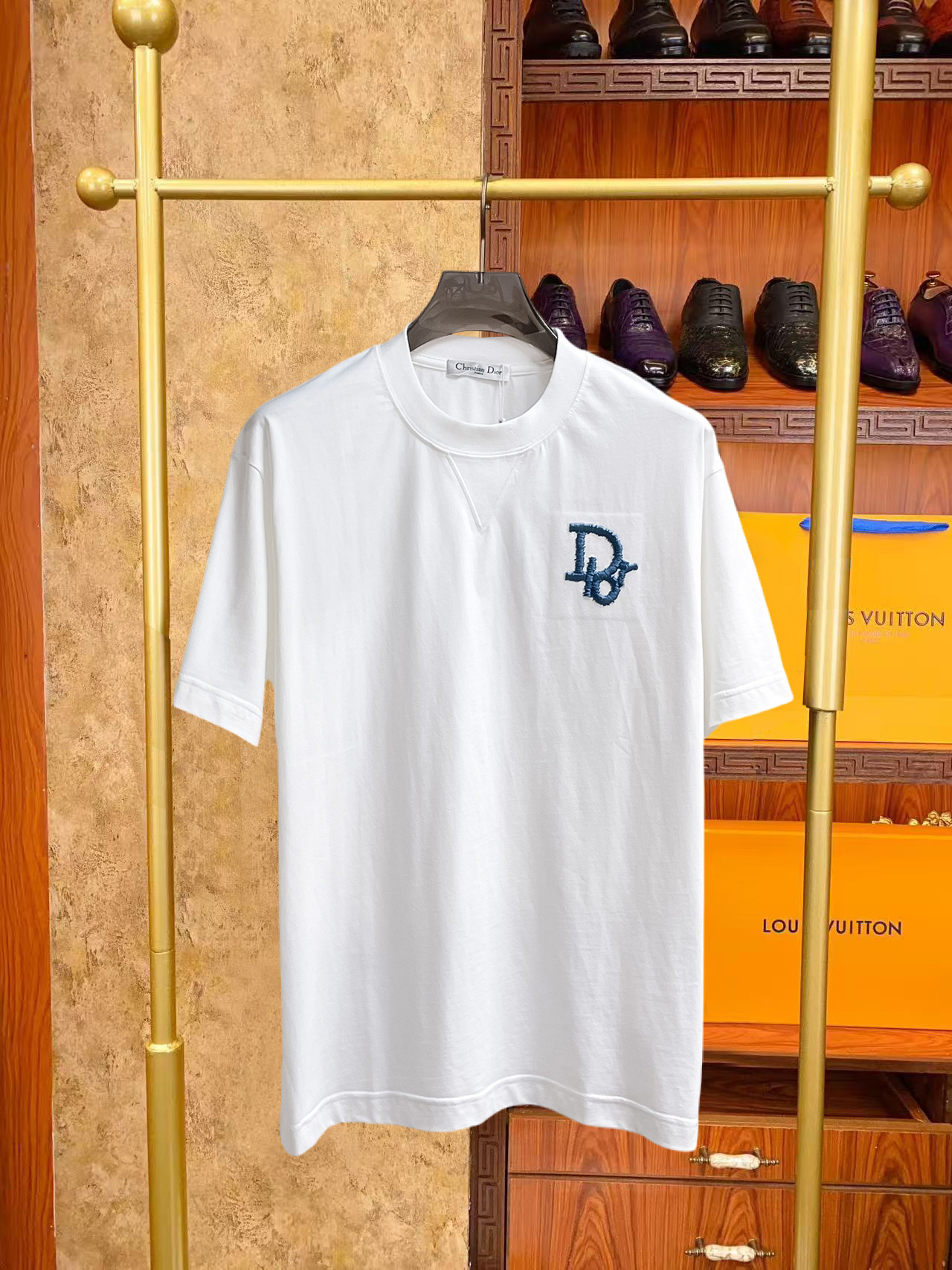 Dior 高仿短袖T恤 CD刺繡設計簡約百搭高端款
