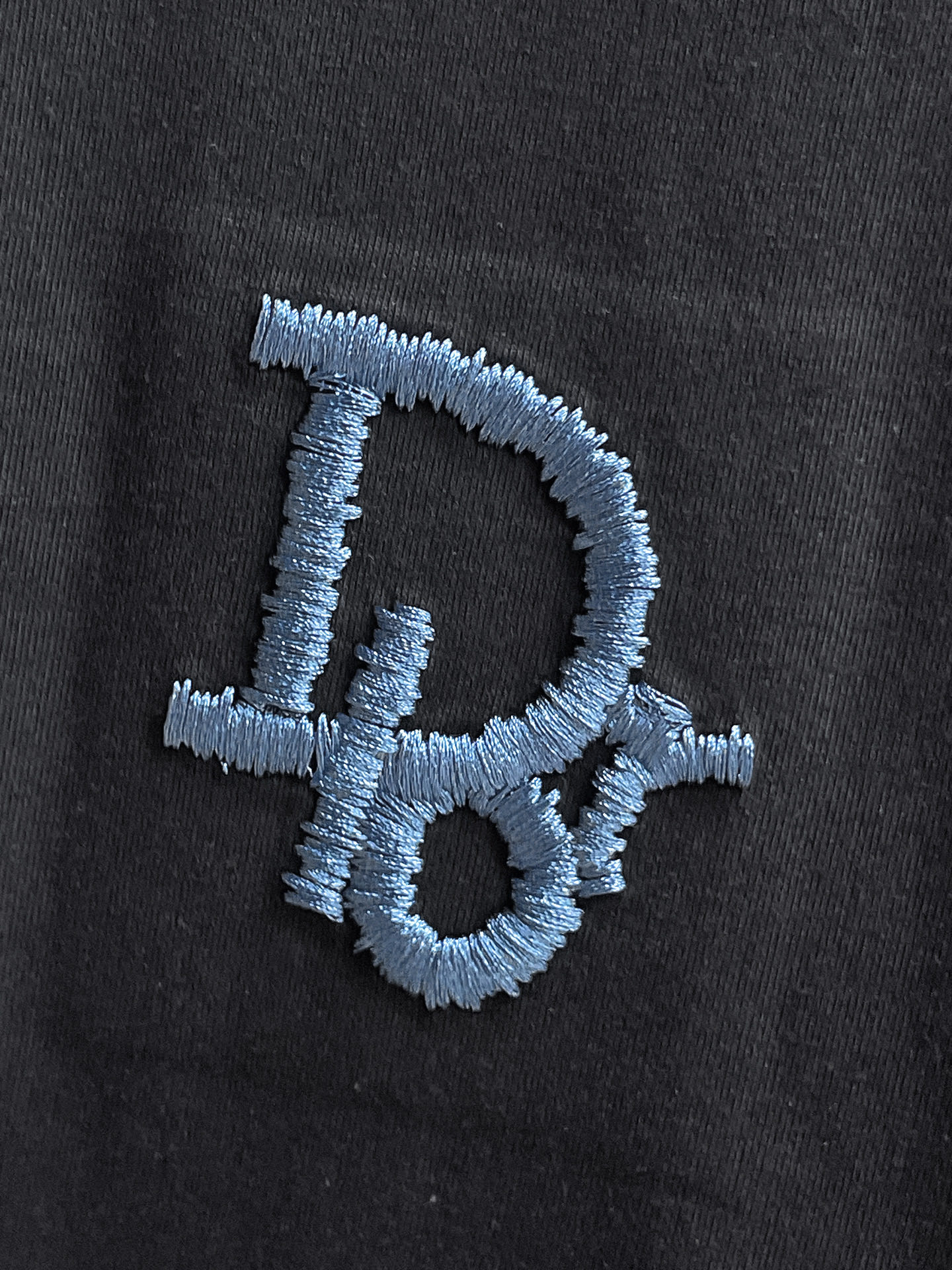 Dior 原單短袖T恤 黑色CD刺繡潮流百搭款| 12 Dior 原單短袖T恤 黑色CD刺繡潮流百搭款