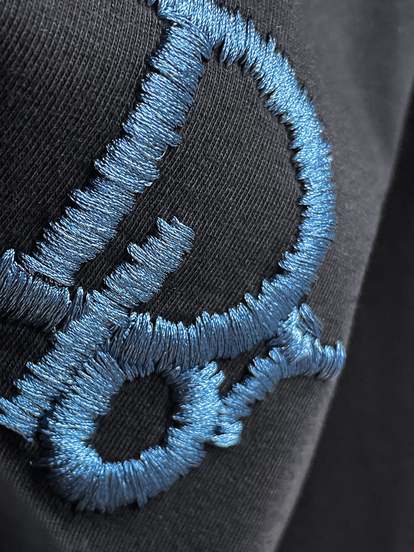 Dior 原單短袖T恤 黑色CD刺繡潮流百搭款| 11 Dior 原單短袖T恤 黑色CD刺繡潮流百搭款
