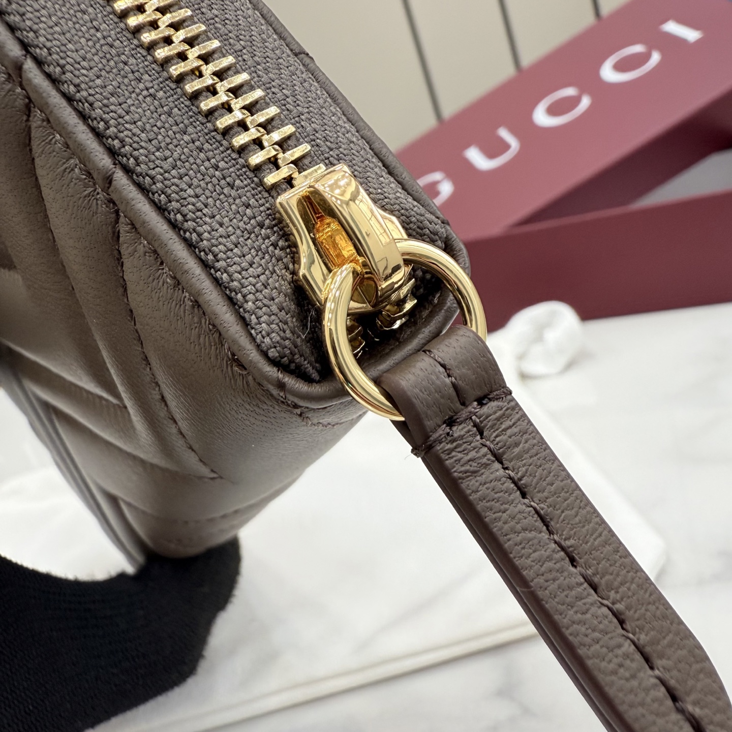 Gucci高仿GG Marmont拉鍊長夾女士款菱格紋復古百搭精品手拿包| 9 Gucci高仿GG Marmont拉鍊長夾女士款菱格紋復古百搭精品手拿包