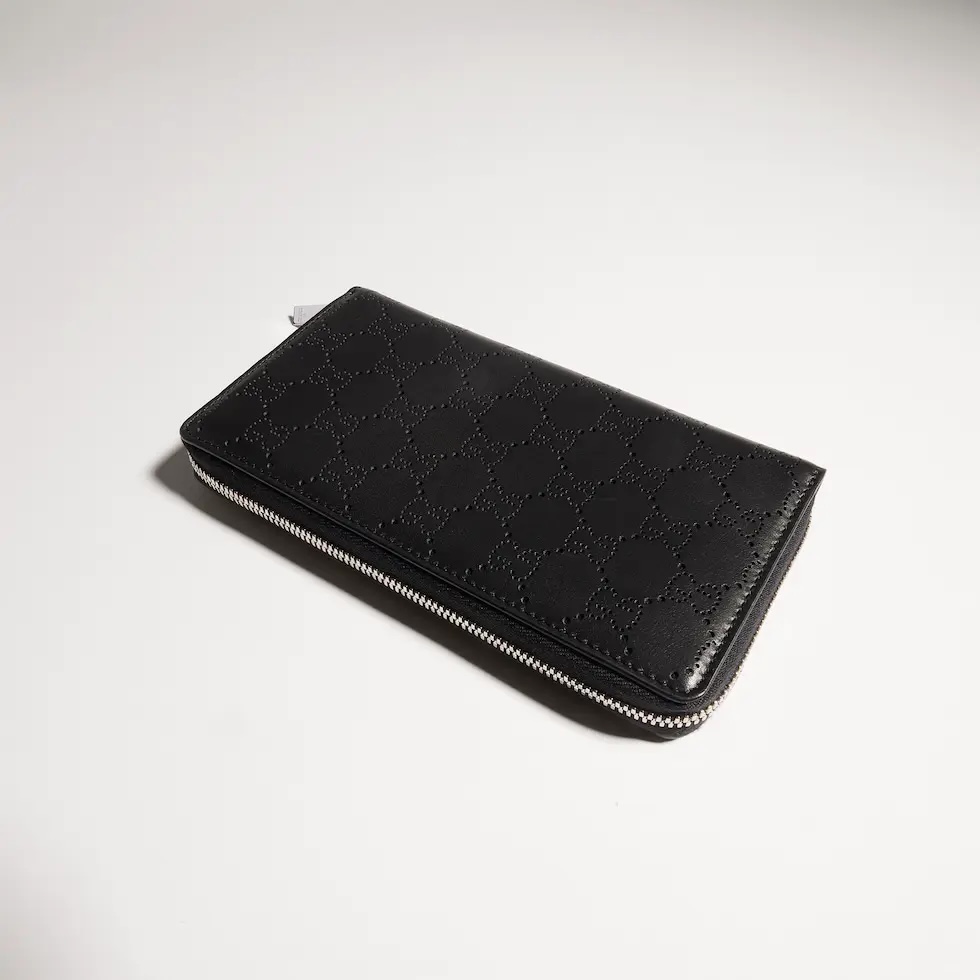 GucciA貨GG壓紋拉鍊長夾男士款商務風格大容量精品錢包| 9 GucciA貨GG壓紋拉鍊長夾男士款商務風格大容量精品錢包