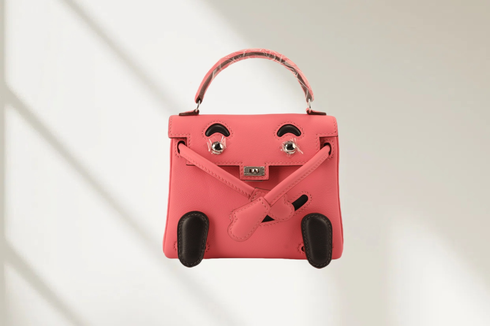 Hermès一比一Kelly迷你手提包女士粉色趣味設計時尚個性款