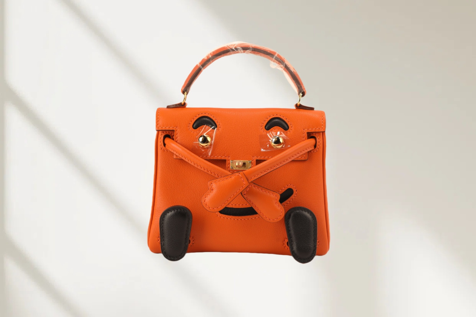 Hermes 原單 Kelly Doll 笑臉包 迷你手提包 橘色款| 3 Hermes 原單 Kelly Doll 笑臉包 迷你手提包 橘色款