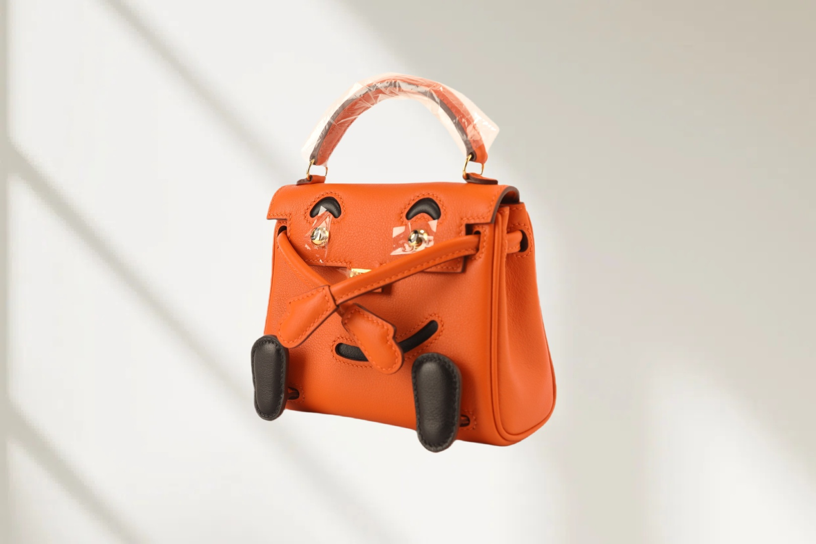 Hermes 原單 Kelly Doll 笑臉包 迷你手提包 橘色款| 14 Hermes 原單 Kelly Doll 笑臉包 迷你手提包 橘色款