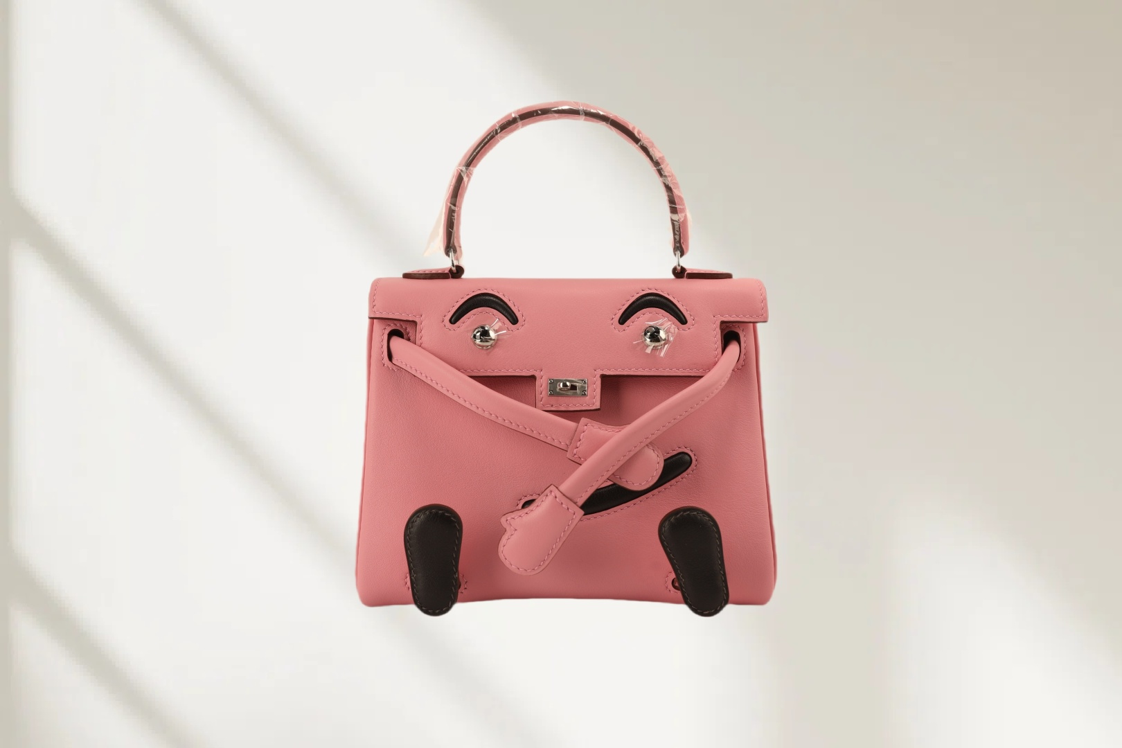 Hermes A貨 Kelly Doll 笑臉包 粉色迷你手提包