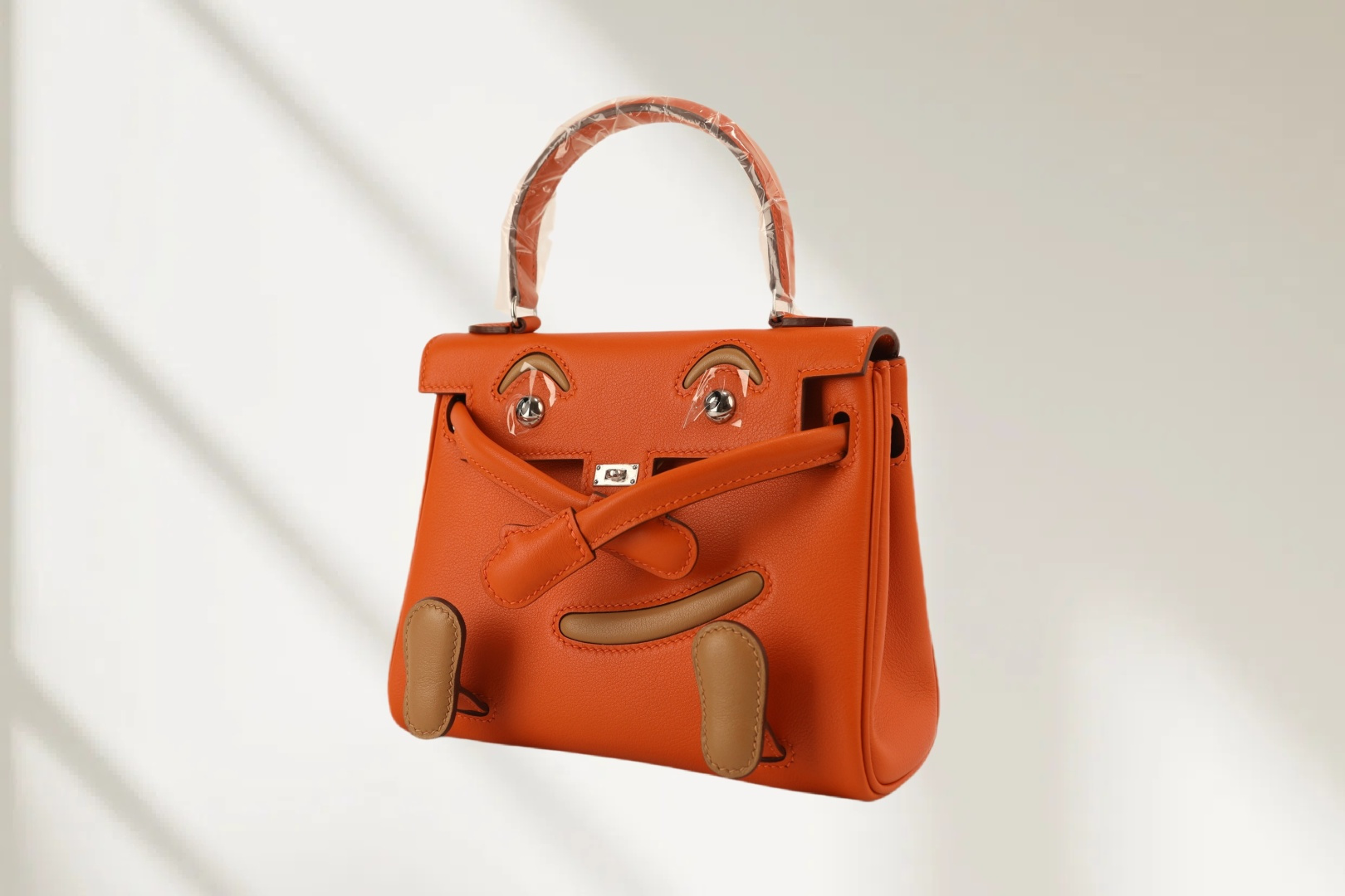 Hermes 高仿 Kelly Doll 拼色笑臉包 迷你手提包