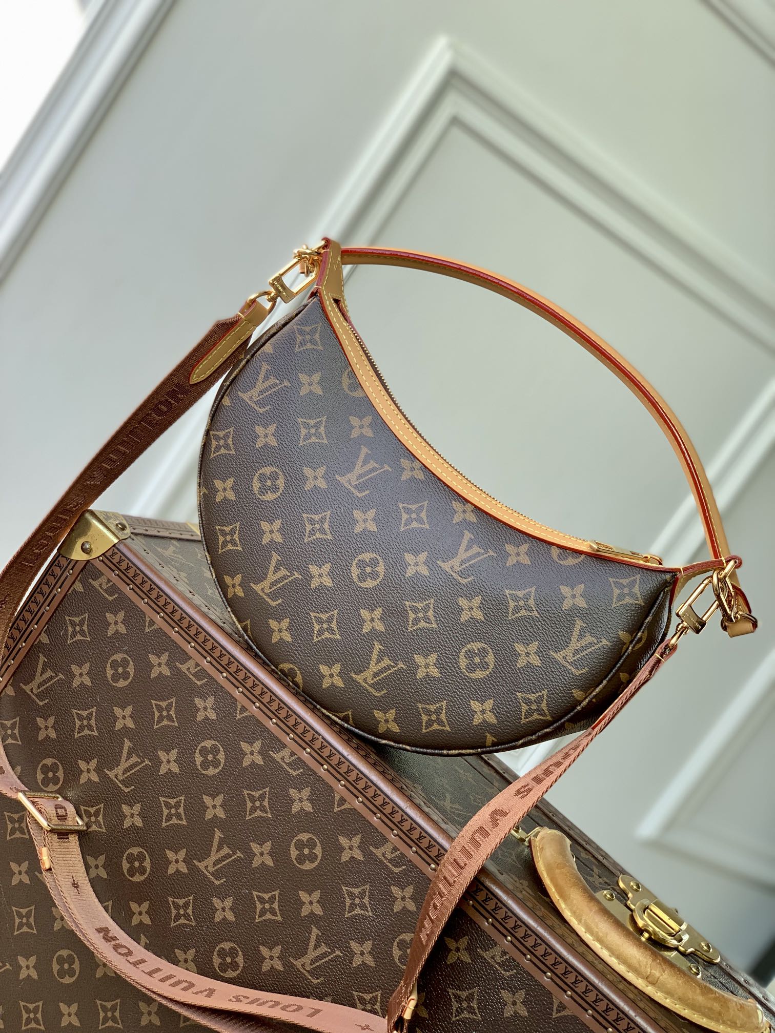 LV A貨女士手提包鎖頭設計經典老花通勤百搭款| 12 LV A貨女士手提包鎖頭設計經典老花通勤百搭款