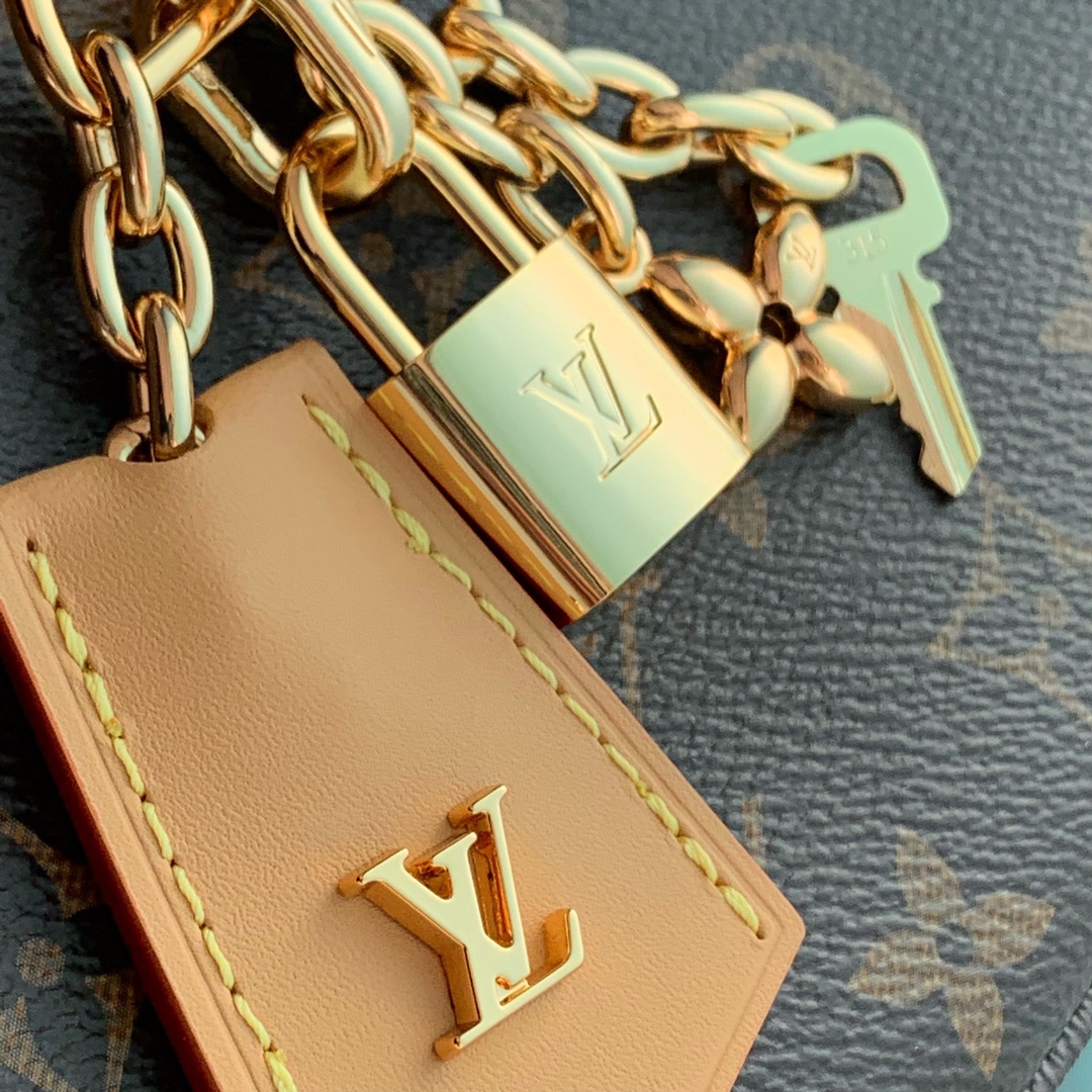 LV A貨女士手提包鎖頭設計經典老花通勤百搭款| 10 LV A貨女士手提包鎖頭設計經典老花通勤百搭款