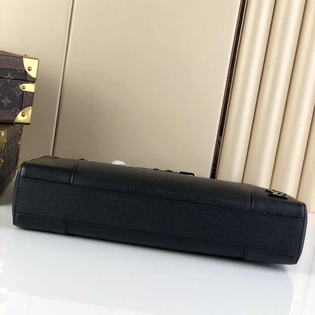 LV高仿黑色托特公文包手提斜背兩用商務款| 11 LV高仿黑色托特公文包手提斜背兩用商務款
