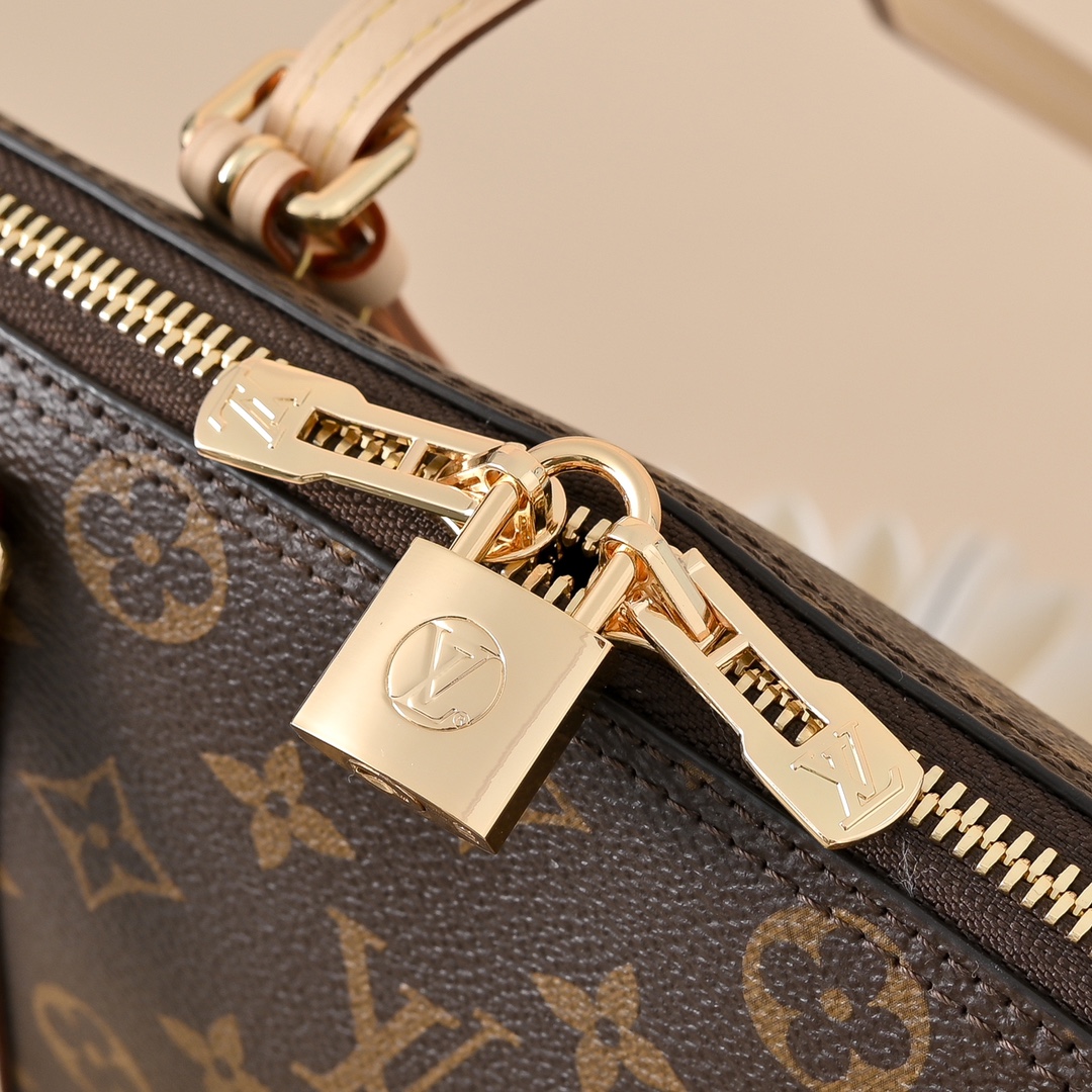 LV A貨 硬箱風斜挎包 女士手提單肩兩用包