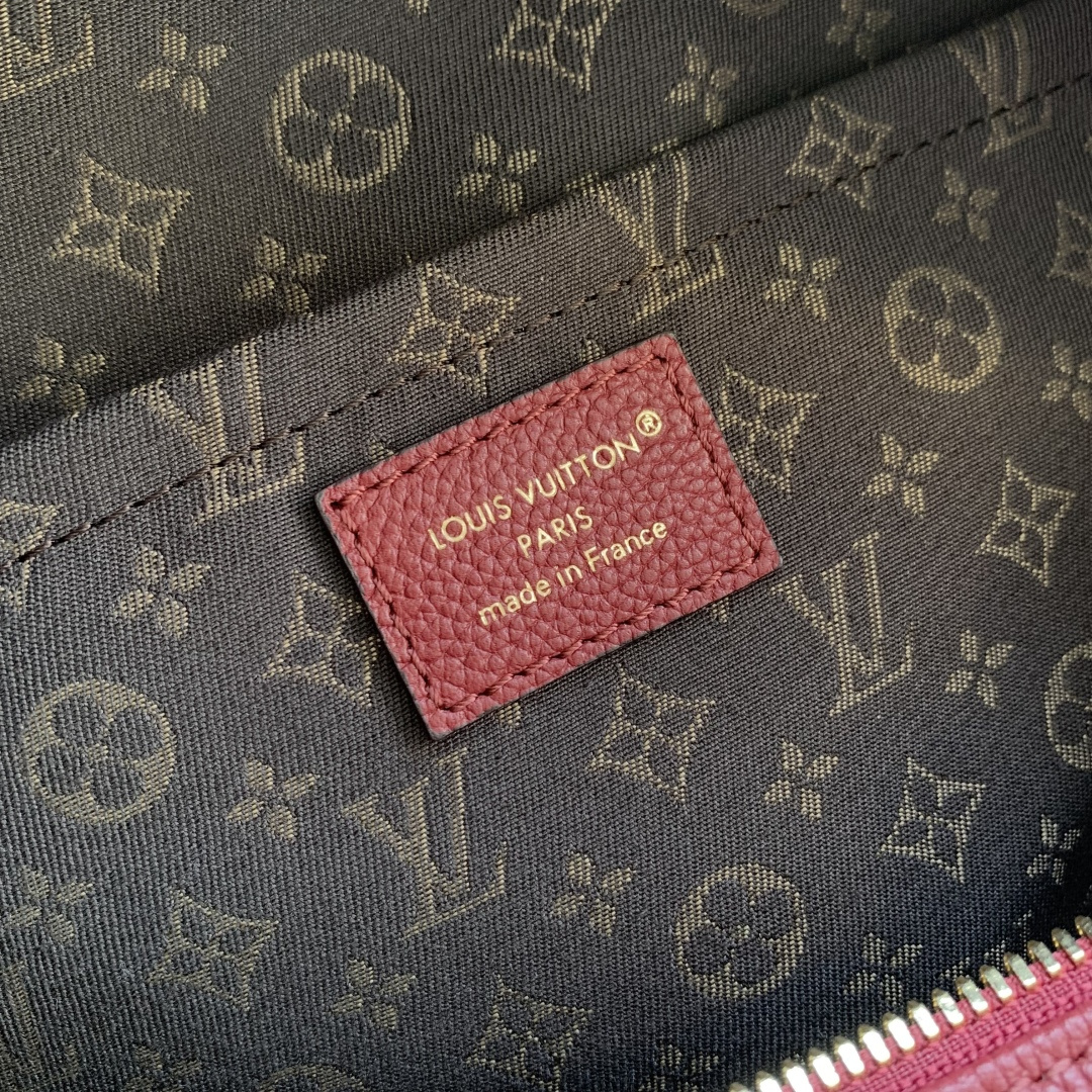 LV原單红色拼老花圆筒包 女士单肩斜背包 精品款| 8 LV原單红色拼老花圆筒包 女士单肩斜背包 精品款