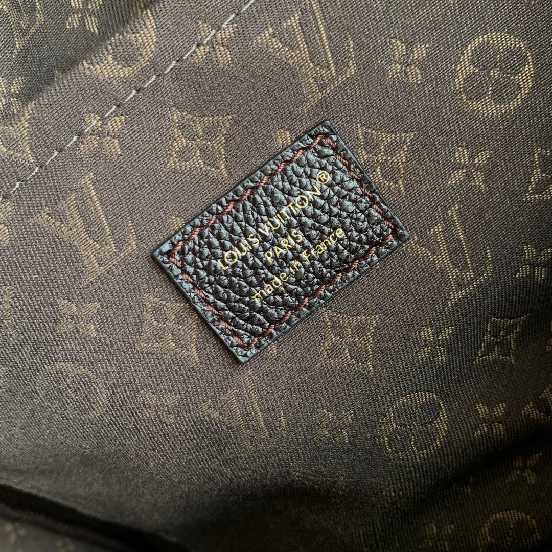 LV A貨 黑色荔枝紋皮革 手提單肩斜挎包