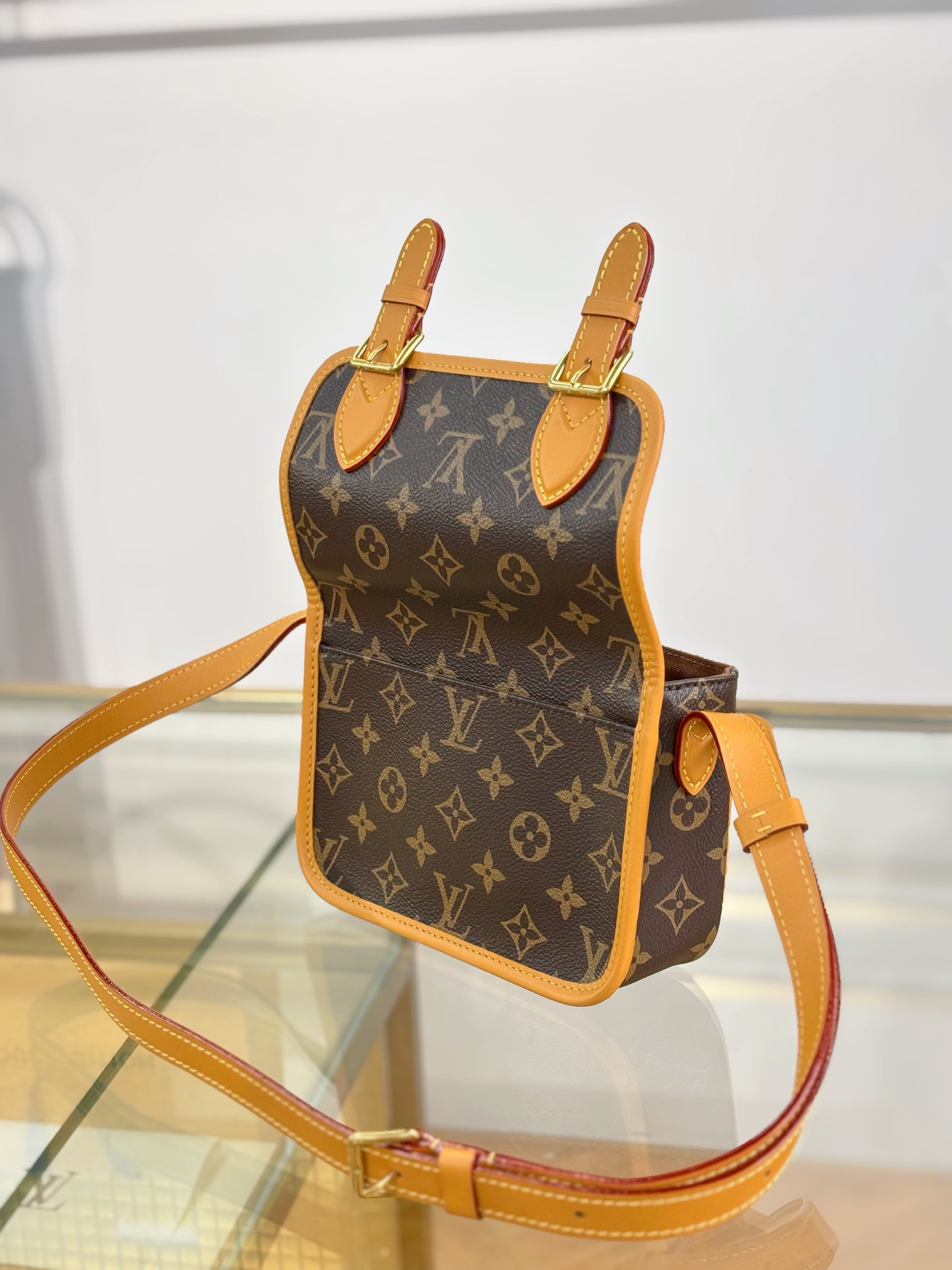 LV 一比一 老花雙扣翻蓋斜挎包 復古小方包| 13 LV 一比一 老花雙扣翻蓋斜挎包 復古小方包