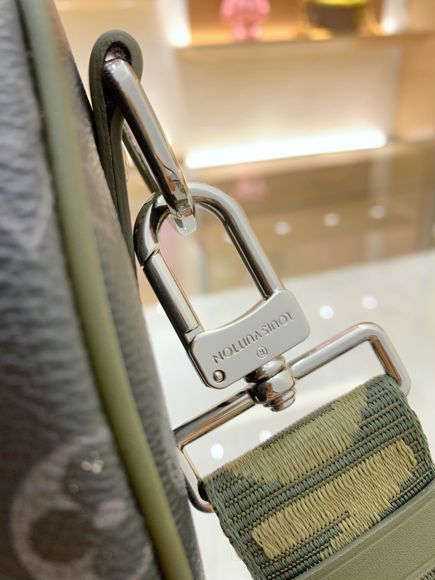 LV A貨 迷你Keepall手提包 黑灰老花斜挎小包| 15 LV A貨 迷你Keepall手提包 黑灰老花斜挎小包