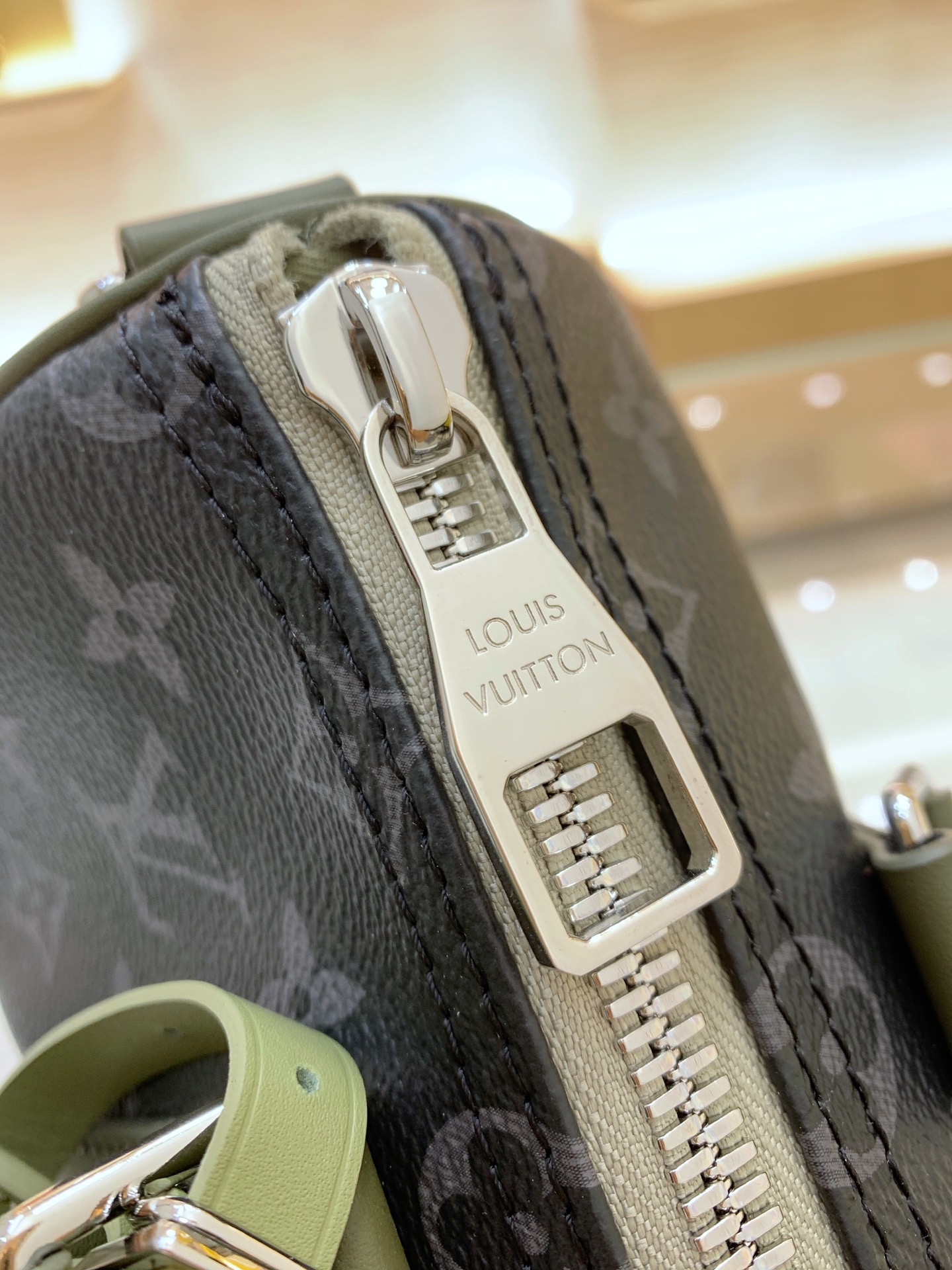 LV A貨 迷你Keepall手提包 黑灰老花斜挎小包| 10 LV A貨 迷你Keepall手提包 黑灰老花斜挎小包