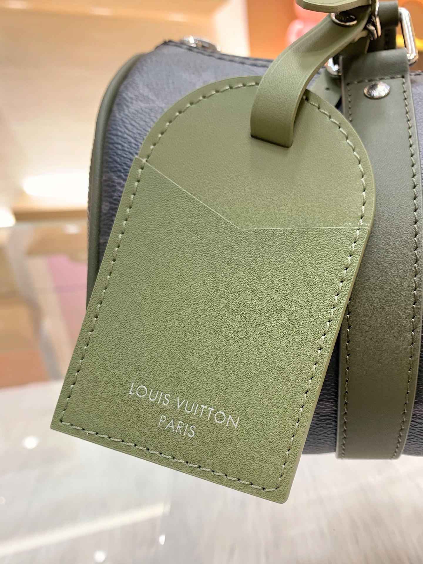 LV A貨 迷你Keepall手提包 黑灰老花斜挎小包| 7 LV A貨 迷你Keepall手提包 黑灰老花斜挎小包