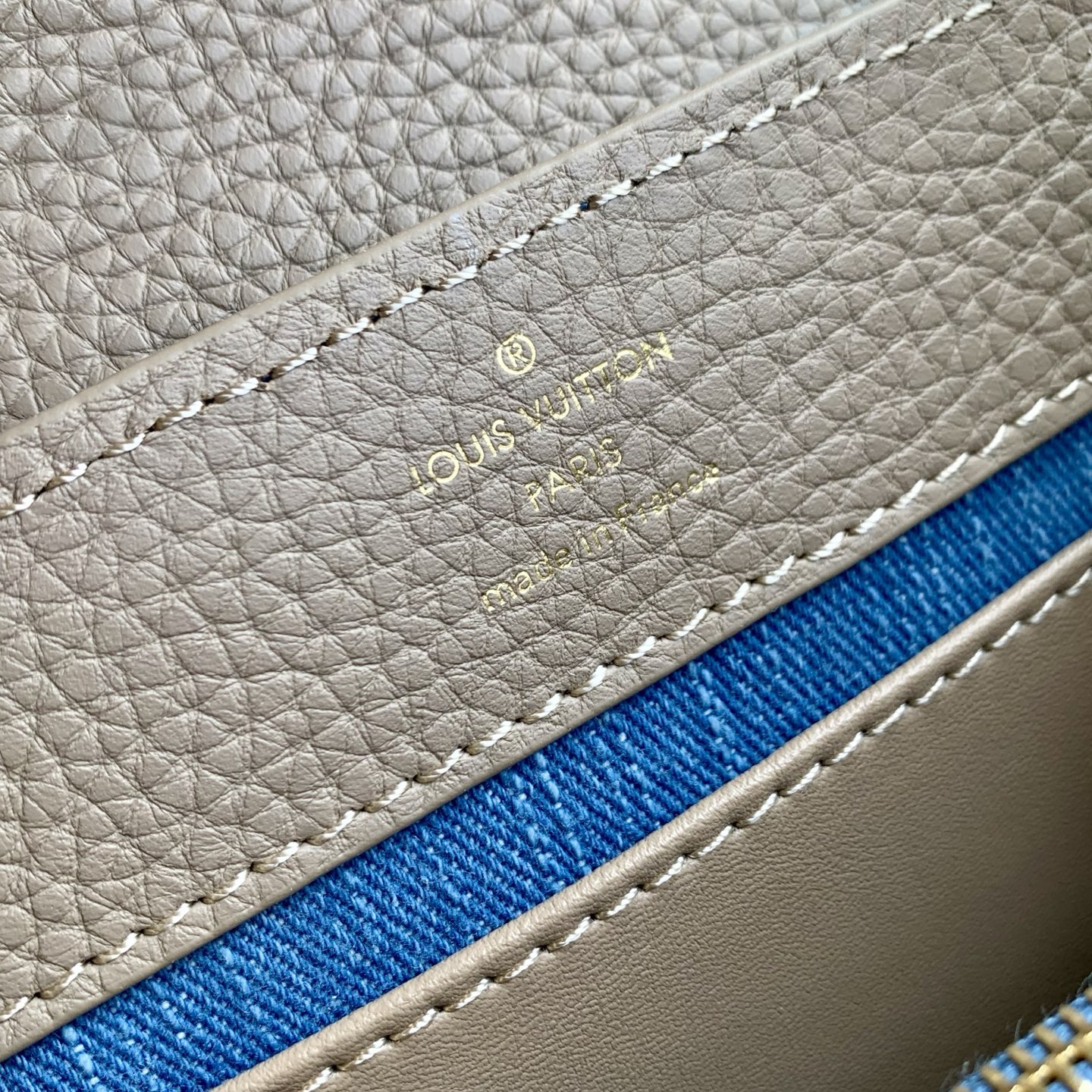 LV 一比一 牛仔刺繡Capucines迷你包 鏈條手提斜挎包| 8 LV 一比一 牛仔刺繡Capucines迷你包 鏈條手提斜挎包