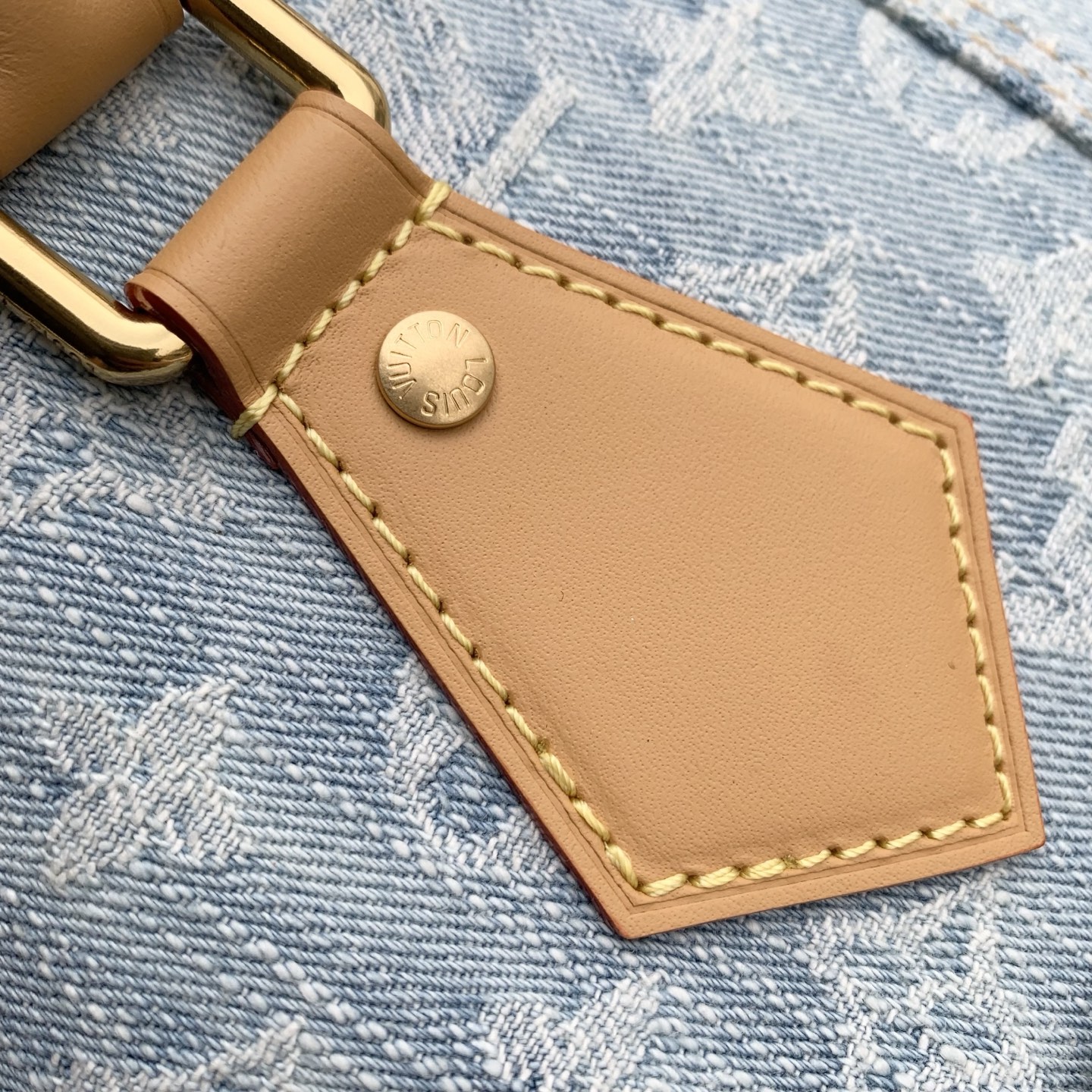 LV原單牛仔老花Speedy手提包 休閒斜背包百搭款