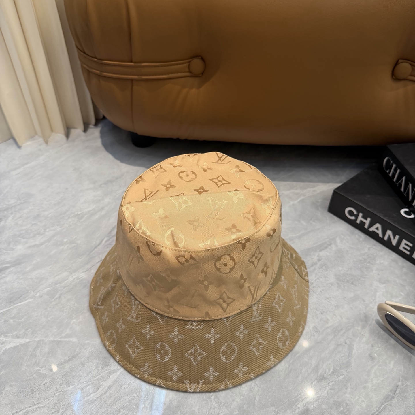 LV原單卡其老花漁夫帽 輕奢百搭防曬遮陽帽| 11 LV原單卡其老花漁夫帽 輕奢百搭防曬遮陽帽