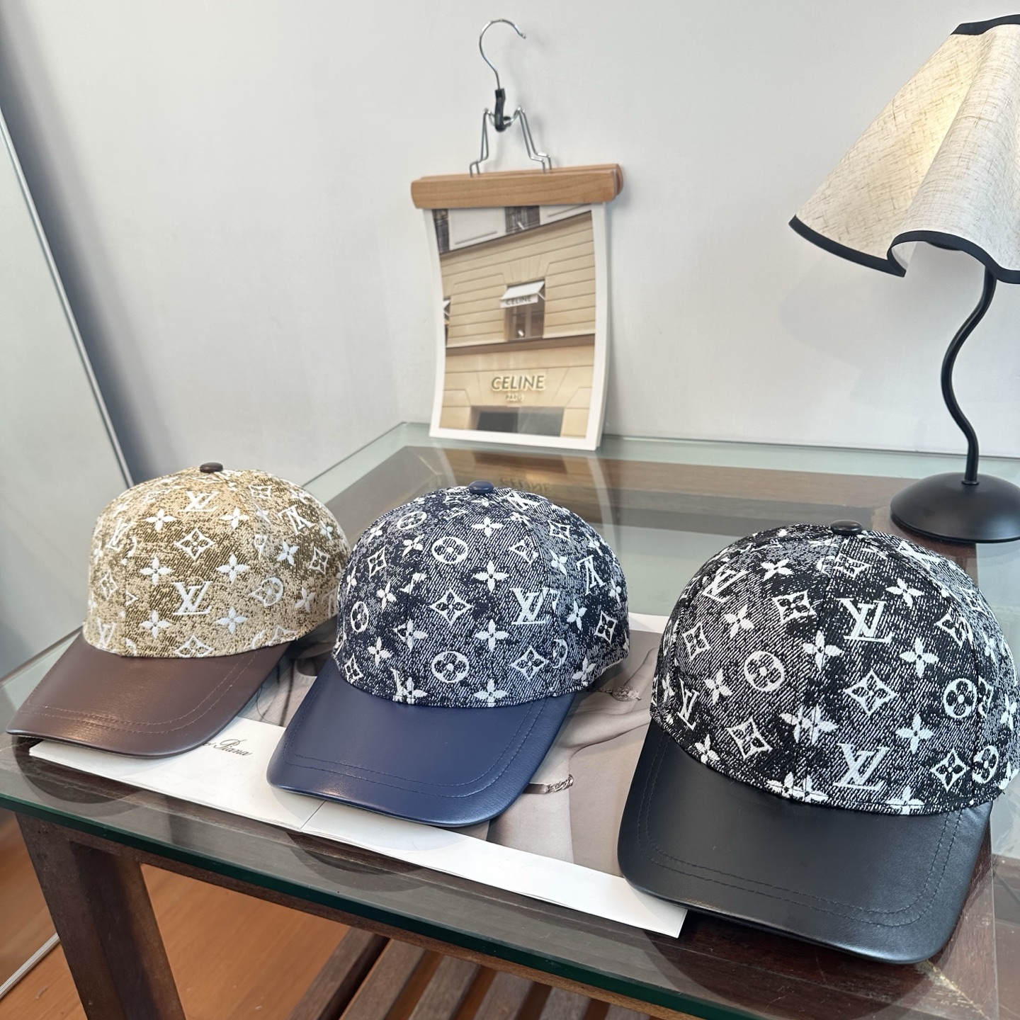 LV原單黑白老花拼皮棒球帽 Monogram拼接休閒鴨舌帽| 6 LV原單黑白老花拼皮棒球帽 Monogram拼接休閒鴨舌帽