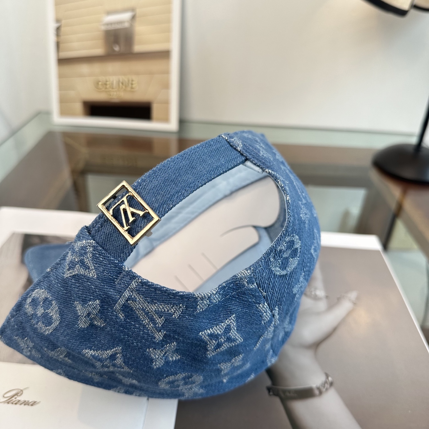 LV高仿牛仔滿印老花棒球帽 復古街頭百搭遮陽帽| 15 LV高仿牛仔滿印老花棒球帽 復古街頭百搭遮陽帽