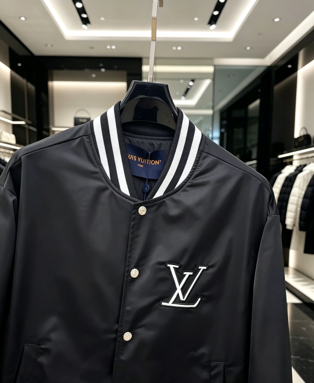 LV原單棒球外套男經典條紋休閒夾克潮流款| 13 LV原單棒球外套男經典條紋休閒夾克潮流款