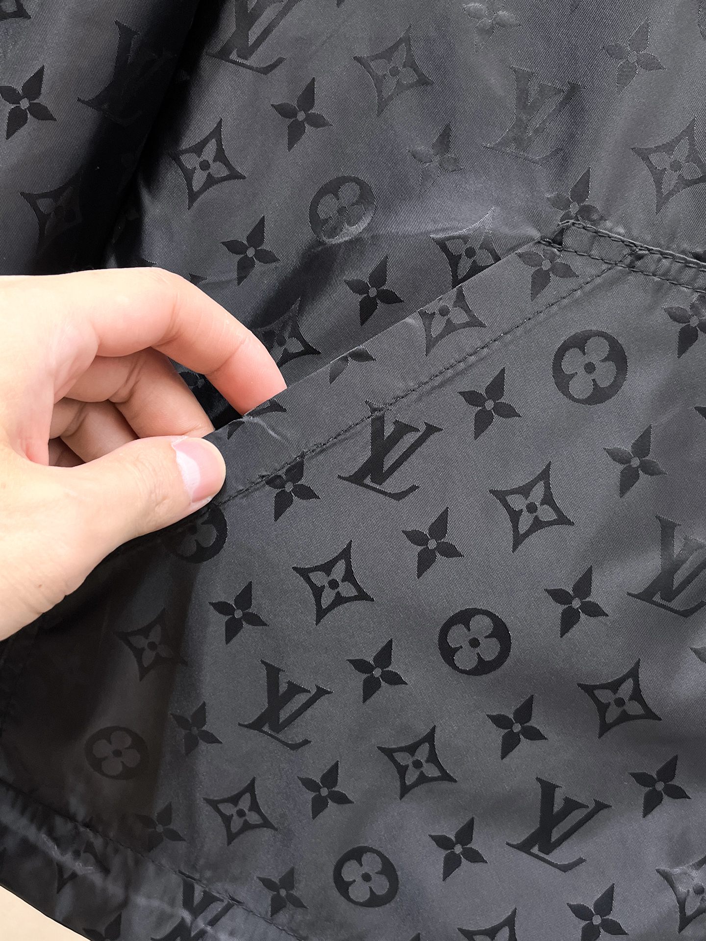 LV A貨連帽外套男士滿版Monogram設計時尚防風款| 9 LV A貨連帽外套男士滿版Monogram設計時尚防風款