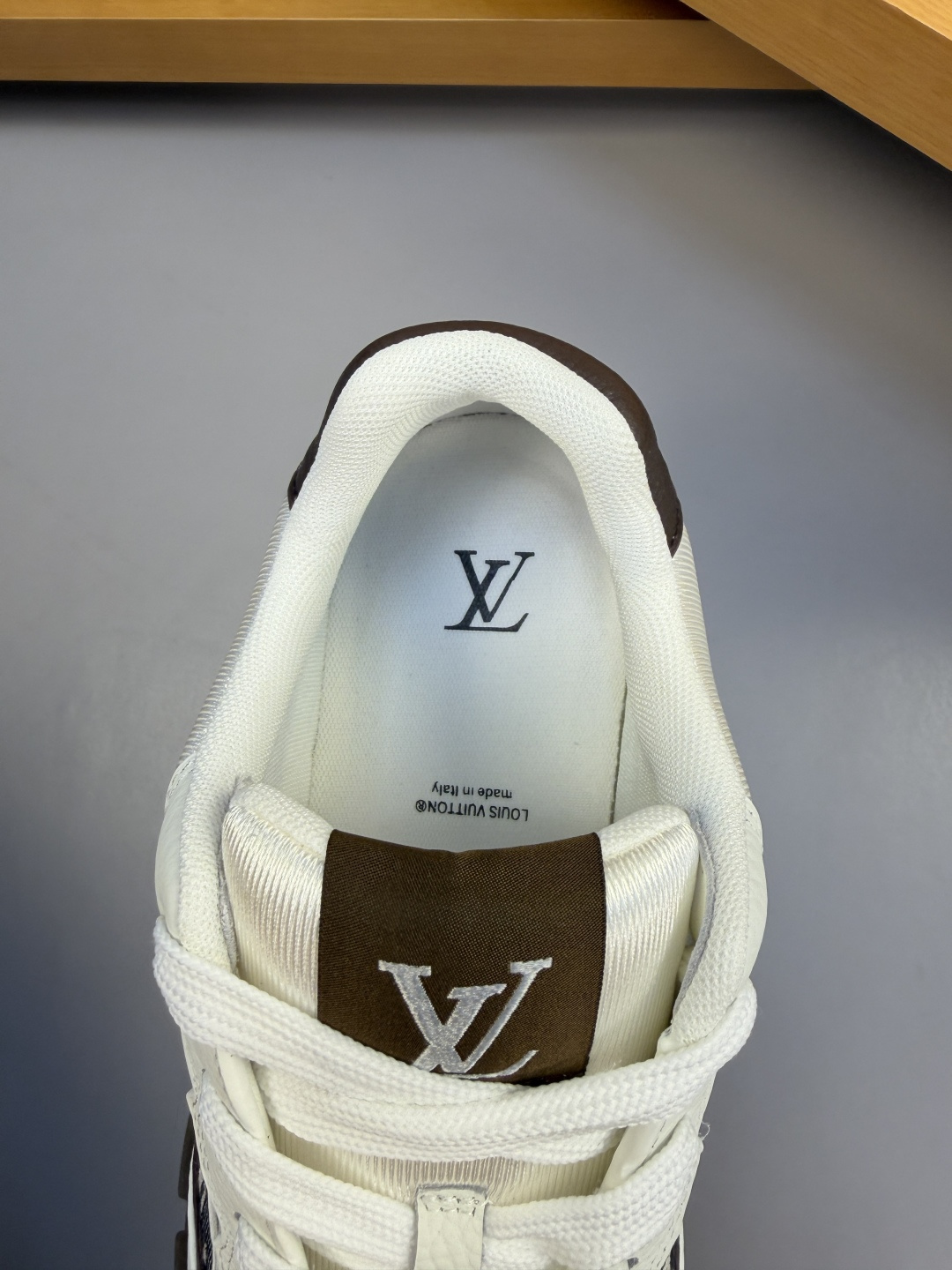 LV原單拼接Monogram運動鞋 藍色老花休閒跑鞋款