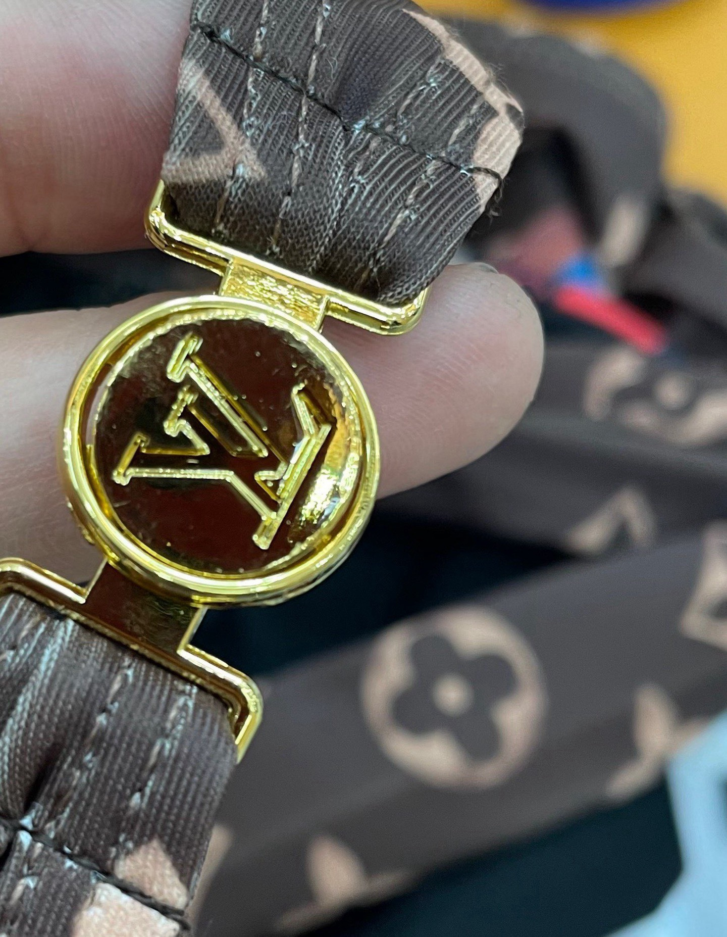 LV 原單 老花贴标拼接连体泳衣 性感显瘦度假泳装