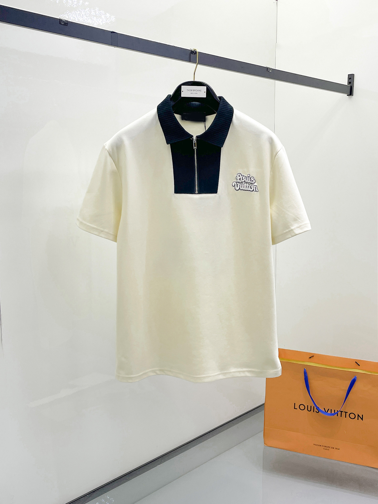 LV原單Polo短袖男士撞色翻領刺繡設計休閒百搭款