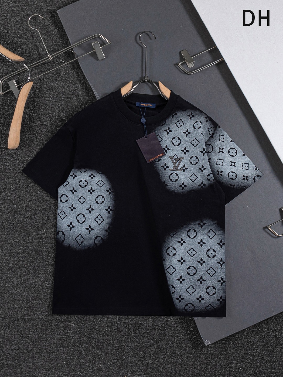 LV A貨短袖T恤男士拼接Monogram設計潮流百搭款