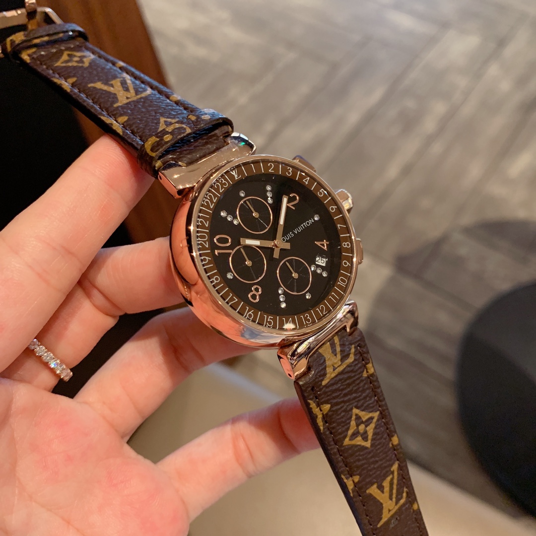 LV路易威登原單手錶 老花錶帶計時設計時尚腕錶| 11 LV路易威登原單手錶 老花錶帶計時設計時尚腕錶