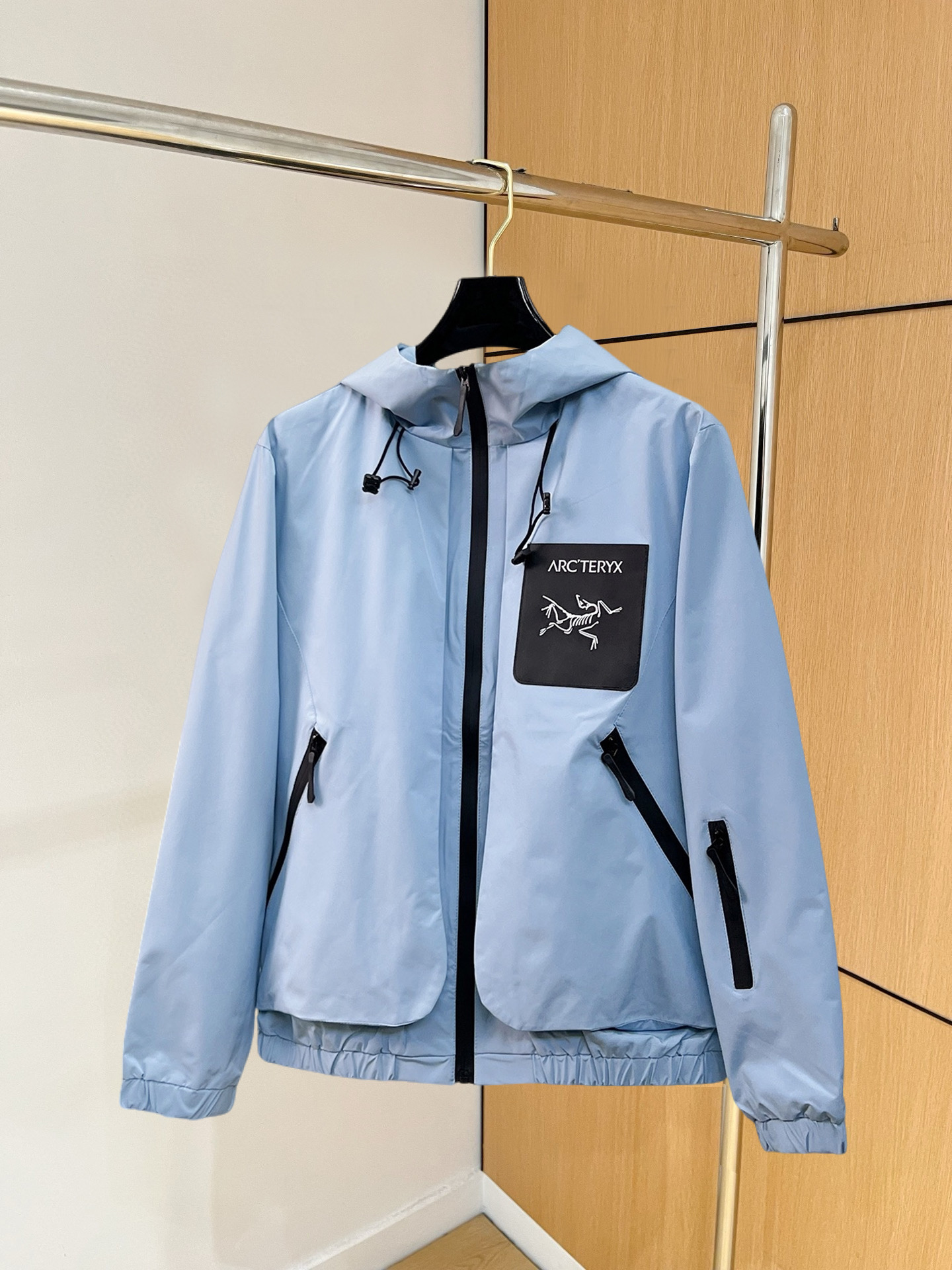 ARC'TERYX 一比一 男女款 立體胸袋連帽外套 冰湖藍輕量版| 3 ARC'TERYX 一比一 男女款 立體胸袋連帽外套 冰湖藍輕量版