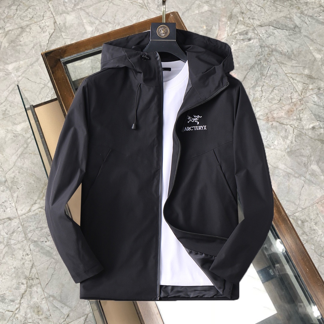 ARC'TERYX 高仿 男女款 低調白標連帽軟殼外套 基礎通勤版