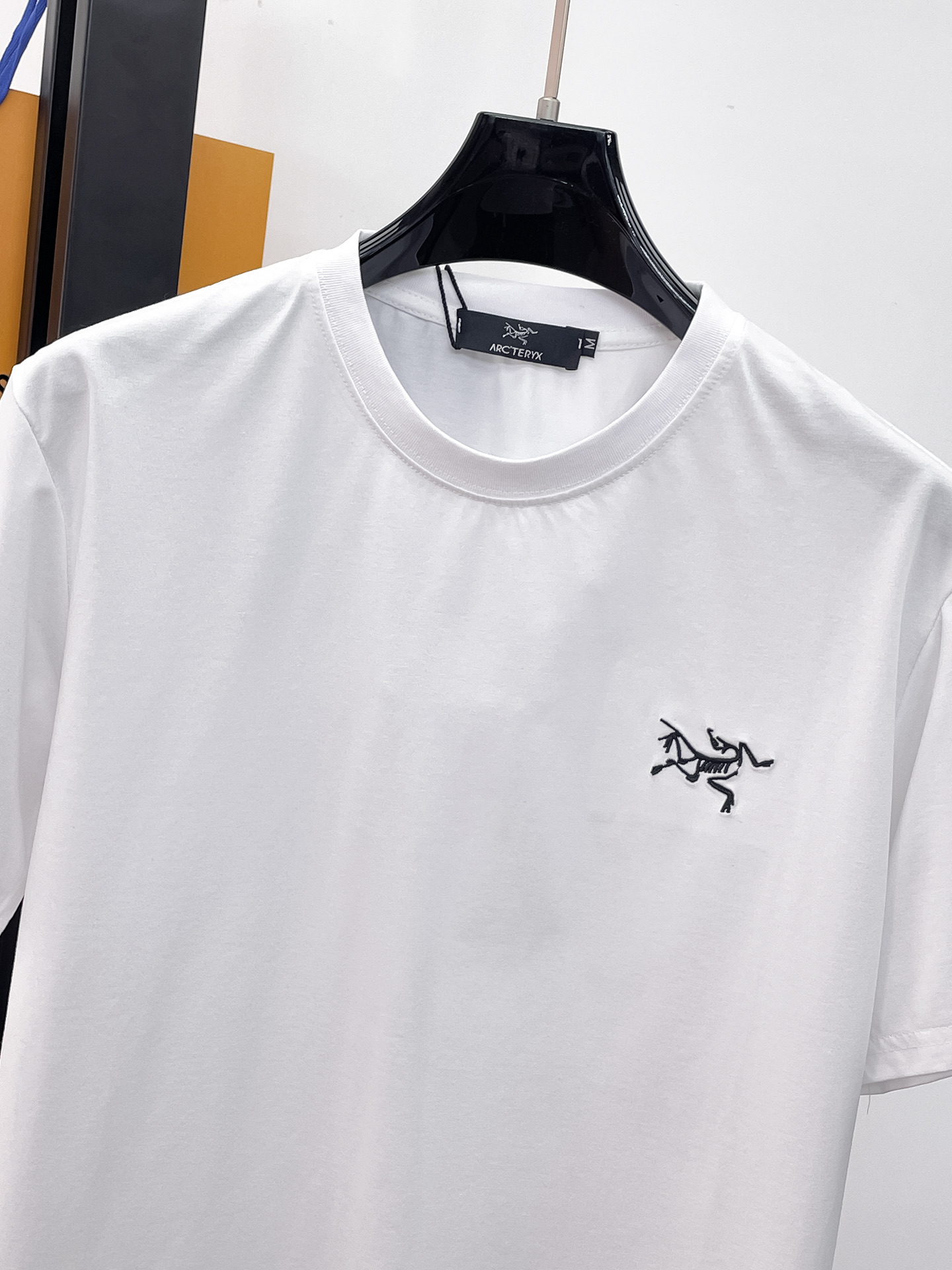 Arc'teryx 復刻男士白色短袖T恤 黑色小鳥標圓領簡約百搭上衣| 13 Arc'teryx 復刻男士白色短袖T恤 黑色小鳥標圓領簡約百搭上衣