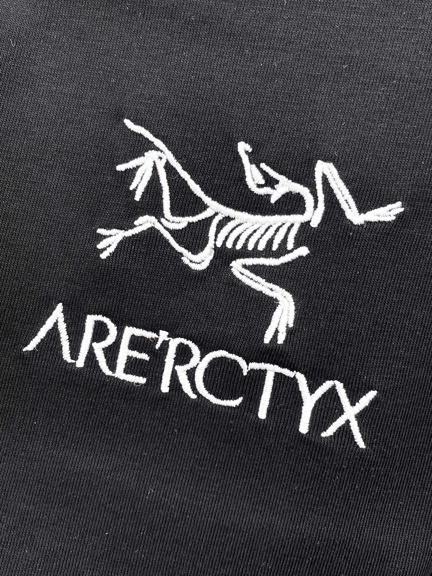 Arc'teryx 高仿男士黑色短袖T恤 白色鳥標簡約圓領夏季休閒款