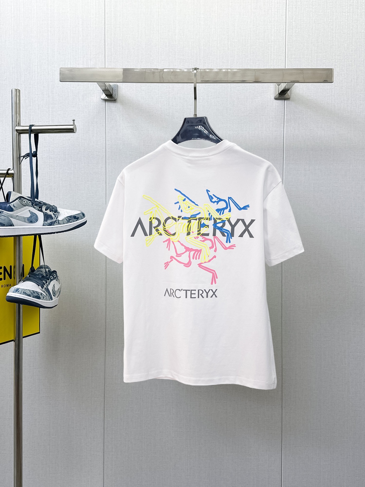 Arc'teryx 始祖鳥高仿男士白色短袖T恤 紅色鳥標字母印花夏季百搭圓領上衣| 14 Arc'teryx 始祖鳥高仿男士白色短袖T恤 紅色鳥標字母印花夏季百搭圓領上衣